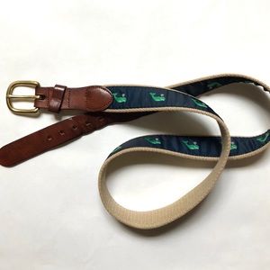 Leather Man Ltd. Whale Belt Preppy